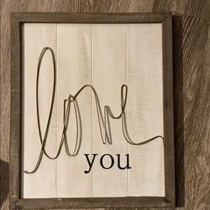 Love you wall art